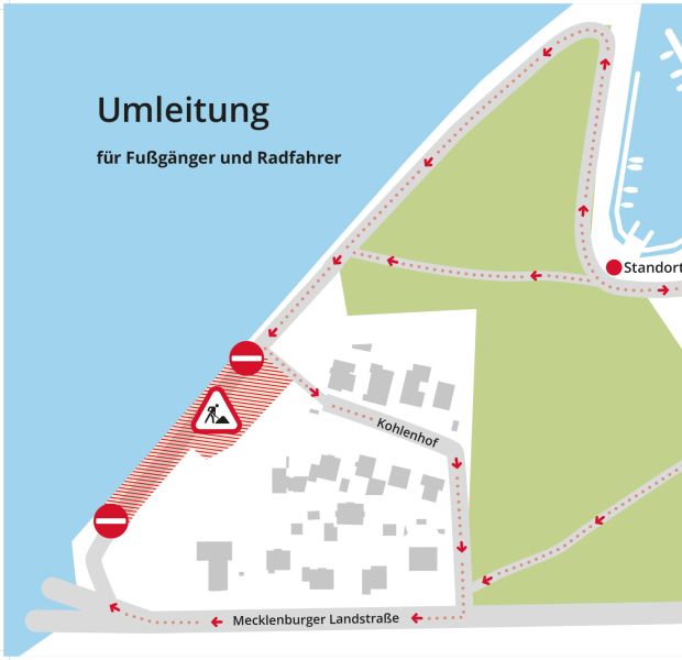 Umleitung Standort Passathafen Umleitung Standort Passathafen
