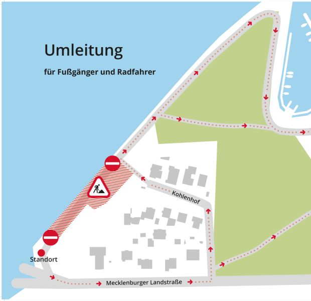 Umleitung Standort Fährvorplatz Umleitung Standort Fährvorplatz